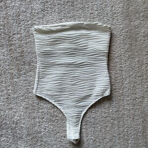 Princess Polly Cream Strapless Bodysuit